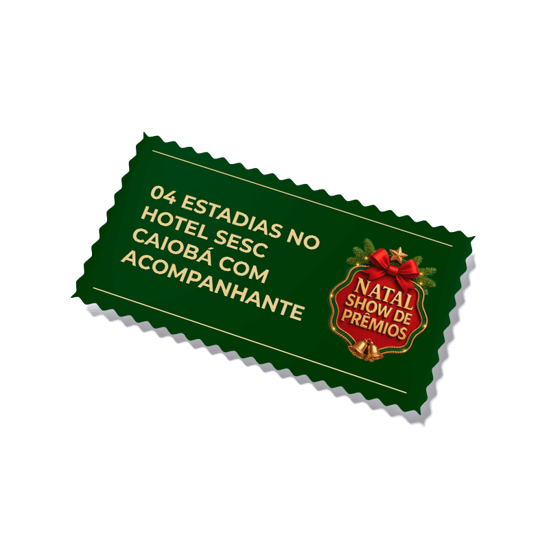 4 Estadias no Hotel Sesc Caiobá (ganhador + 1 acompanhante)